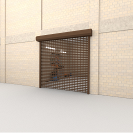 Гаражные роллетные перфорированные Prestige автоматическое управление